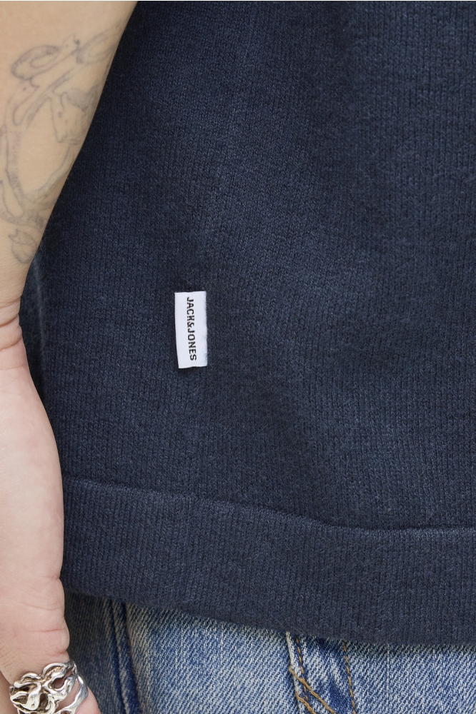 JJEEMIL KNIT RELAXED POLO SS SN 12268216 NAVY BLAZER